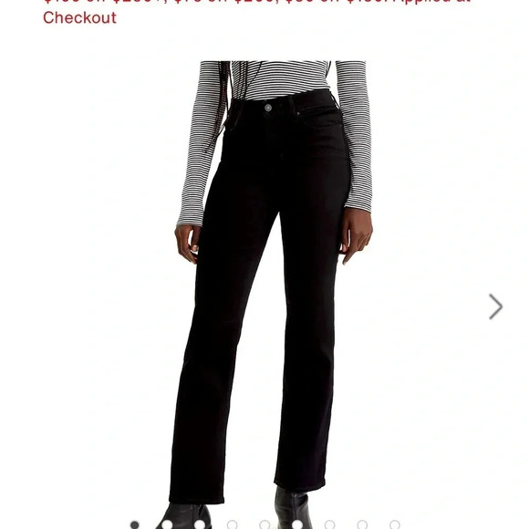 Levi Strauss 314 SHAPING STRAIGHT WOMEN'S JEANS. Size 29  Black NWOT - Picture 1 of 8